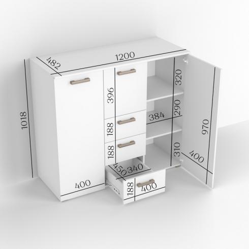 Комод ТКБ-371 кашемір foto 2