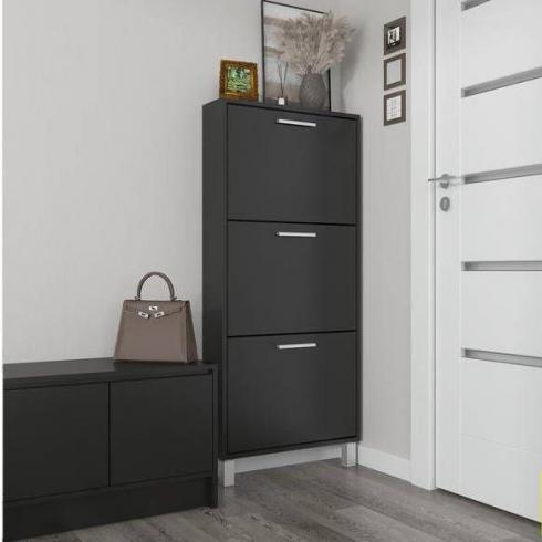 Тумба для взуття А-160 чорний матовий