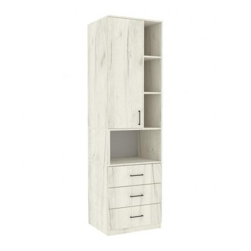 Шафа для одягу Tetris Т-4, Дуб Крафт Білий, 600/520/2100