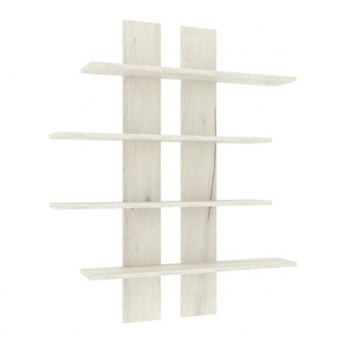 Полиця навісна ПН-6, Дуб Крафт Білий, 910/160/1100