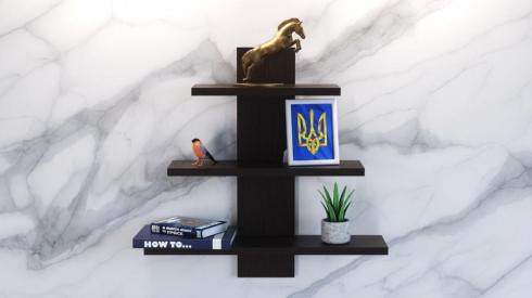 Полиця навісна П-1, Венге Магія, 500/140/500