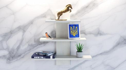 Полиця навісна П-1, Дуб Шамоні Світлий, 500/140/500