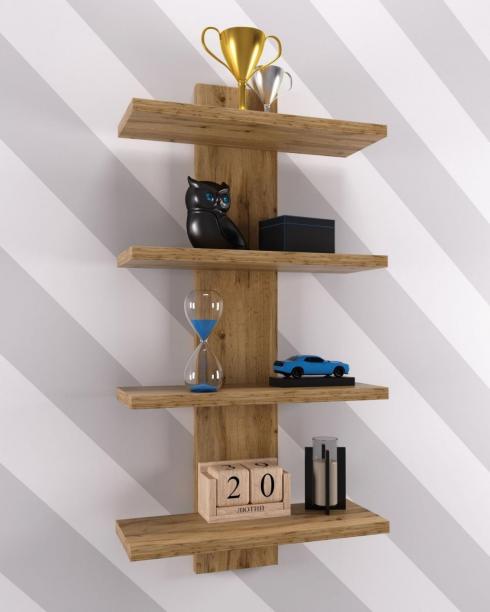 Полиця навісна ПН-5, Дуб Аппалачі, 350/140/700