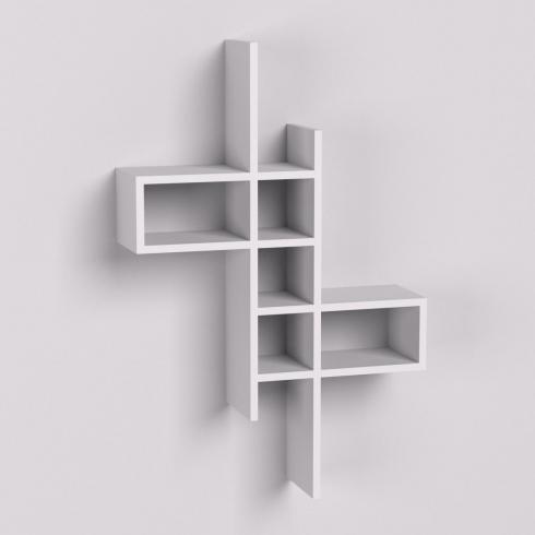 Полиця навісна П-2, Білий, 630/180/960