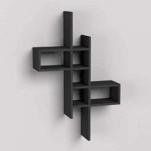 Полиця навісна П-2, Антрацит, 630/180/960