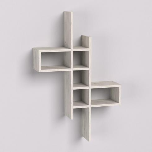 Полиця навісна П-2, Дуб Крафт Білий, 630/180/960