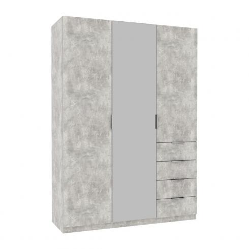 Шафа Крістал 2, Бетон, 1500х520х2100