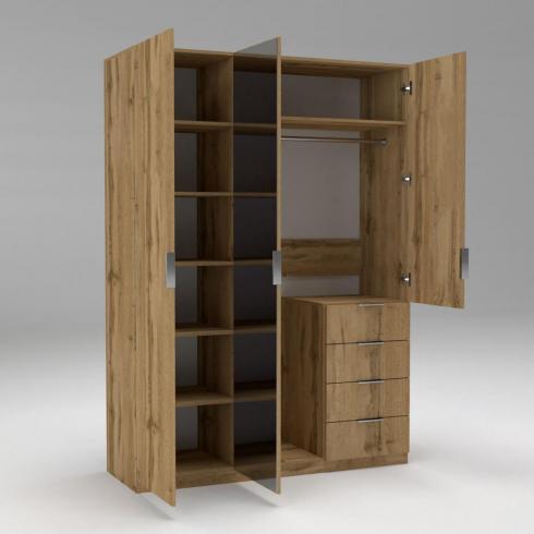 Шафа Крістал 2, Дуб Аппалачі, 1500х520х2100 foto 2