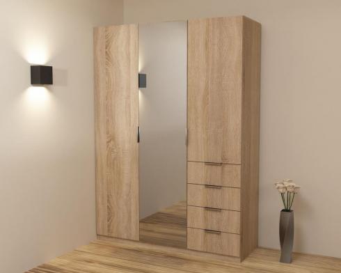 Шафа Крістал 2, Дуб Сонома, 1500х520х2100