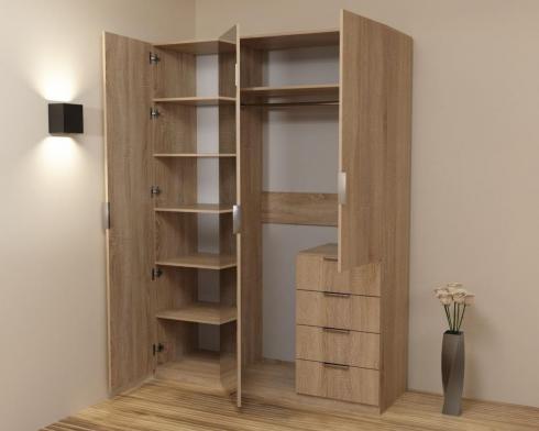 Шафа Крістал 2, Дуб Сонома, 1500х520х2100 foto 2