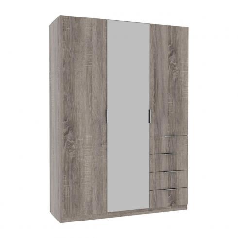 Шафа Крістал 2, Дуб Сонома Трюфель, 1500х520х2100