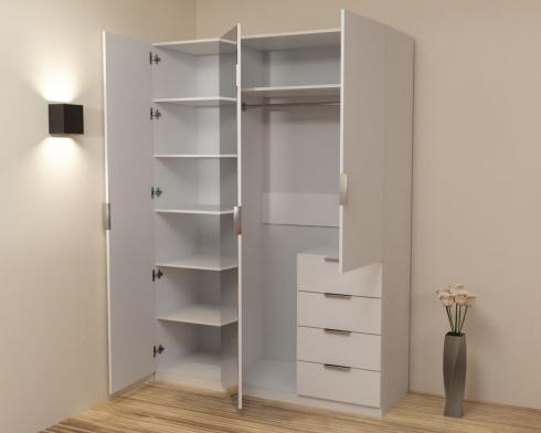 Шафа Крістал 2, Дуб Шамоні Світлий, 1500х520х2100 foto 2