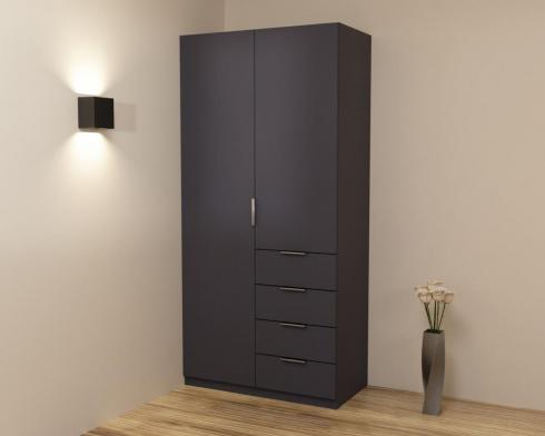 Шафа Крістал 1, Антрацит, 1000х520х2100