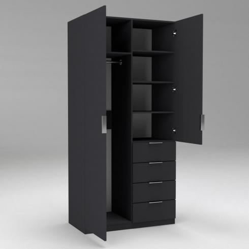 Шафа Крістал 1, Антрацит, 1000х520х2100 foto 3