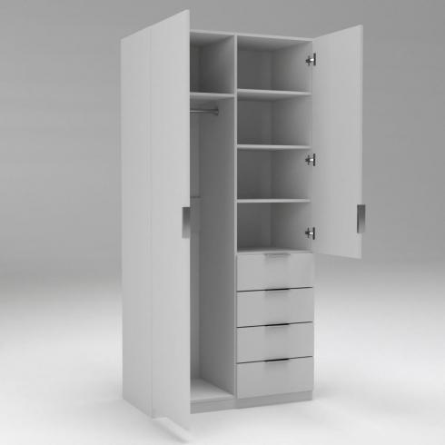 Шафа Крістал 1, Білий, 1000х520х2100 foto 3