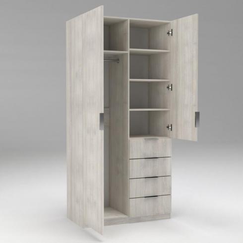 Шкаф Кристалл 1, Дуб Шамоні Світлий, 1000х520х2100 foto 3