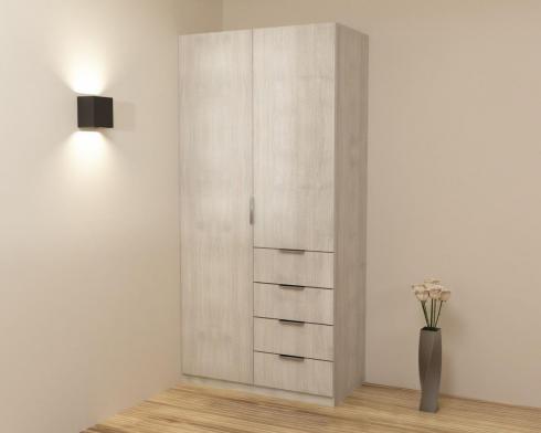 Шкаф Кристалл 1, Дуб Шамоні Світлий, 1000х520х2100