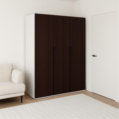 Шафа трьохдверна розпашна П-17 Кашемір+Золота Лоза