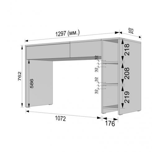 Туалетний стіл А-111 Антрацит foto 5