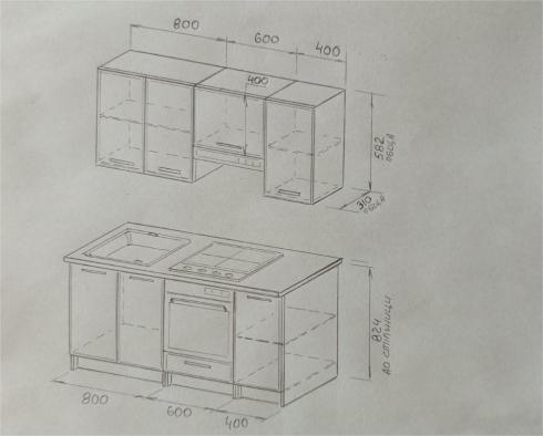 Кухня К-57 1,8м Чорний+Камуфляж foto 2