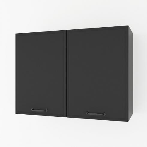 Шафа навісна 800мм, під сушку К-61 Чорний Матовий