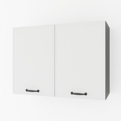 Шафа навісна 800мм, під сушку К-61 Чорний+Білий