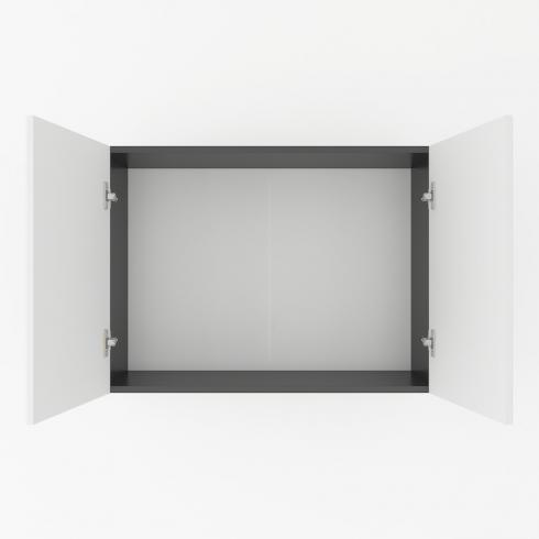 Шафа навісна 800мм, під сушку К-61 Чорний+Білий foto 2