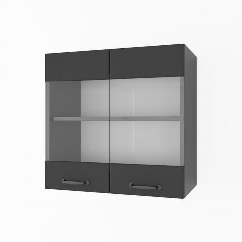 Шафа навісна 600мм К-67 (вітрина) Чорний