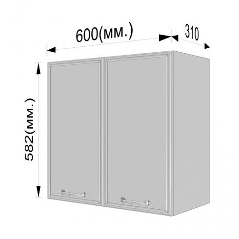 Шафа навісна 800мм К-62 Чорний foto 3