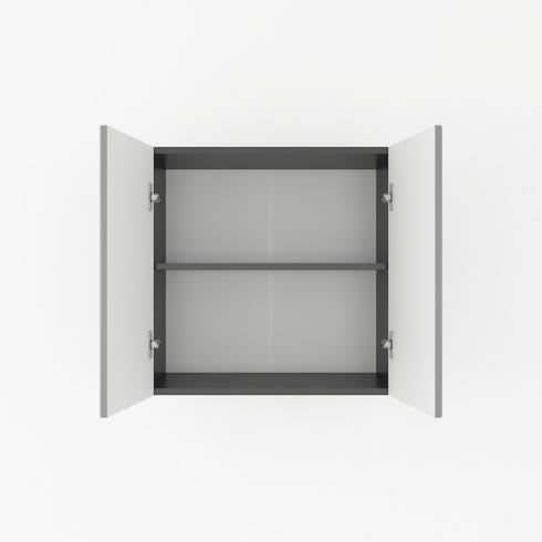 Шафа навісна 800мм К-62 Чорний+Білий foto 2