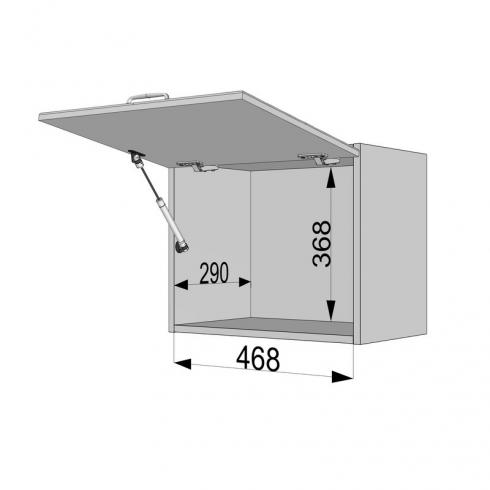 Шафа навісна (витяжка) 500мм К-59 Білий foto 4