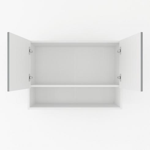 Шафа навісна з нішою 800мм К-53 Білий+Асфальт foto 2