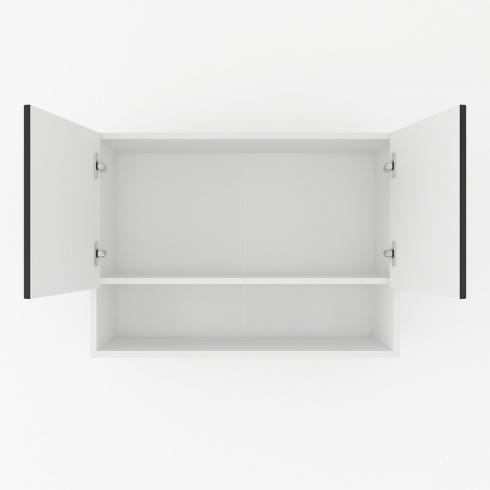 Шафа навісна з нішою 800мм К-53 Білий+Чорний foto 2