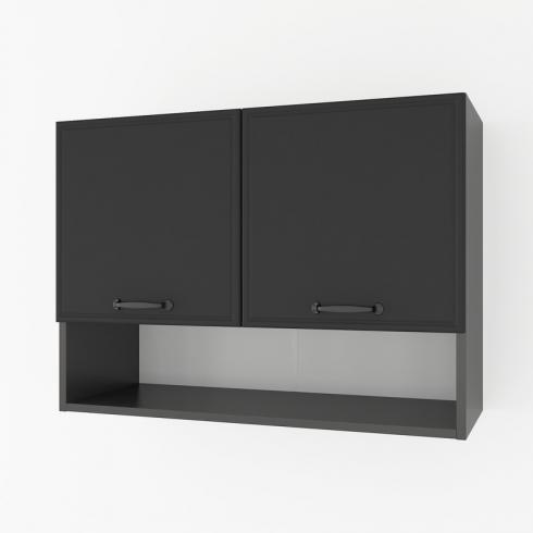 Шафа навісна з нішою 800мм К-53 Чорний