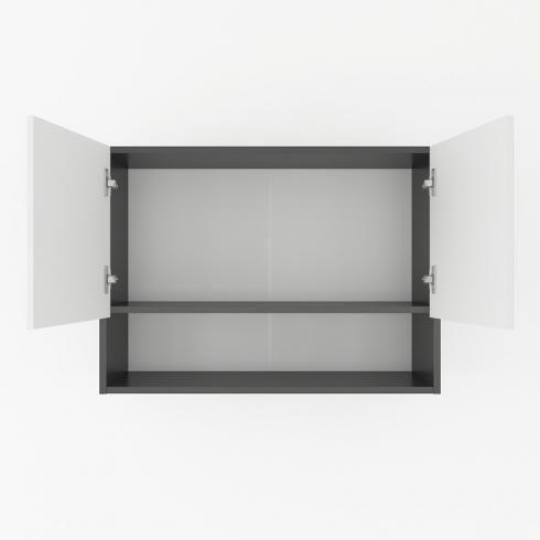 Шафа навісна з нішою 800мм К-53 Чорний+Білий foto 2