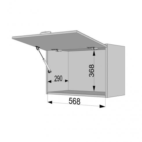 Шафа навісна 600мм, витяжка К-52 Білий+Камуфляж foto 4