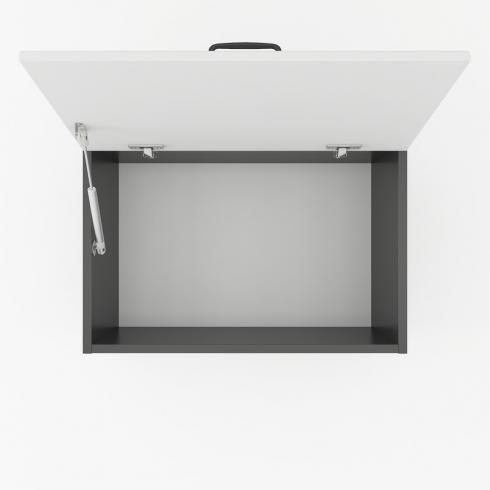 Шафа навісна 600мм, витяжка К-52 Чорний+Білий foto 2