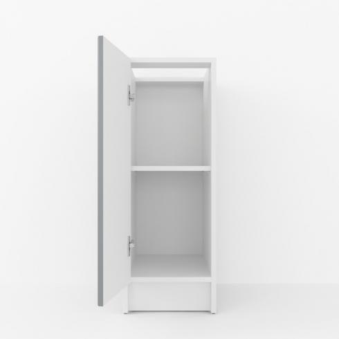 Тумба низ 300мм К-57 (без стільниці) Білий+Асфальт foto 2