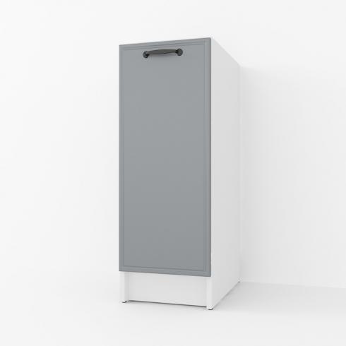 Тумба низ 300мм К-57 (без стільниці) Білий+Асфальт