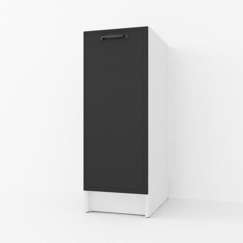 Тумба низ 300мм К-57 (без стільниці) Білий+Чорний