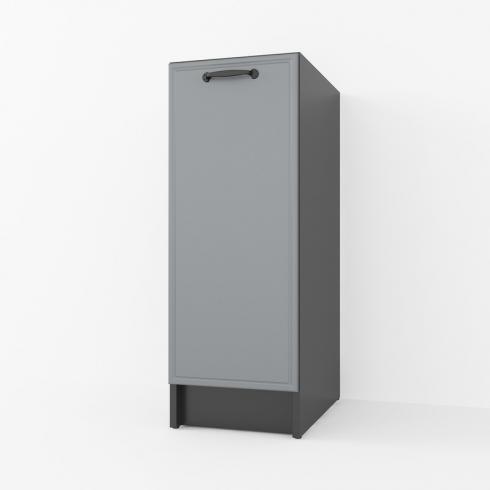 Тумба низ 300мм К-57 (без стільниці) Чорний+Асфальт