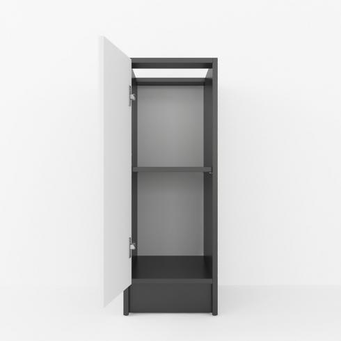 Тумба низ 300мм К-57 (без стільниці) Чорний+Білий foto 2