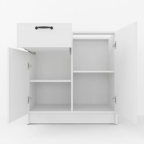 Тумба низ (комбі) 800мм, К-65 (без стільниці) Білий foto 2