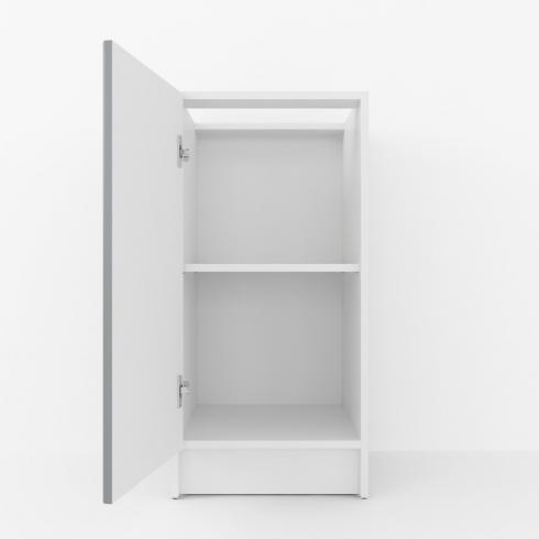 Тумба низ 400мм (без стільниці) К-64 Білий+Асфальт foto 2