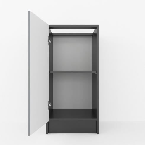 Тумба низ 400мм (без стільниці) К-64 Чорний+Асфальт foto 2