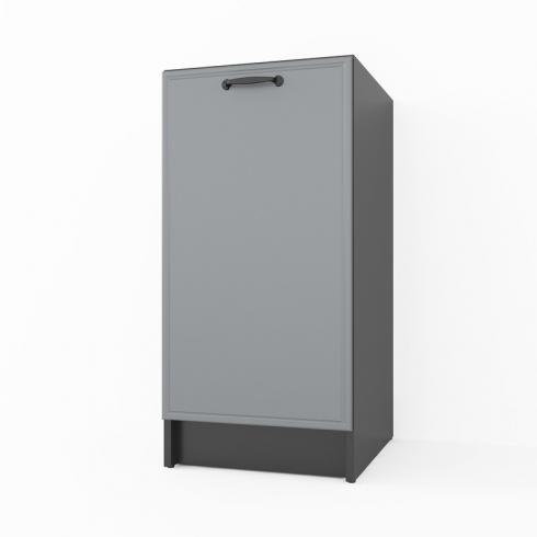 Тумба низ 400мм (без стільниці) К-64 Чорний+Асфальт