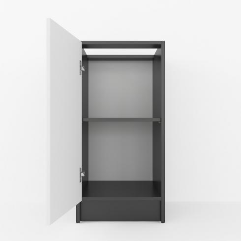 Тумба низ 400мм (без стільниці) К-64 Чорний+Білий foto 2