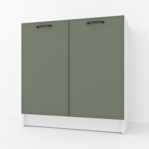 Тумба низ 800мм, К-66 (без стільниці) Білий+Камуфляж