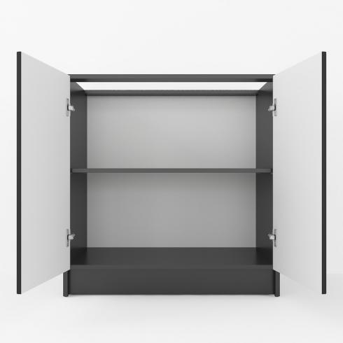 Тумба низ 800мм, К-66 (без стільниці) Чорний foto 2