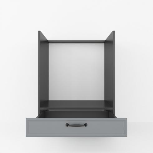 Тумба під духовку 600мм К-56 (без стільниці) Чорний+Асфальт foto 2